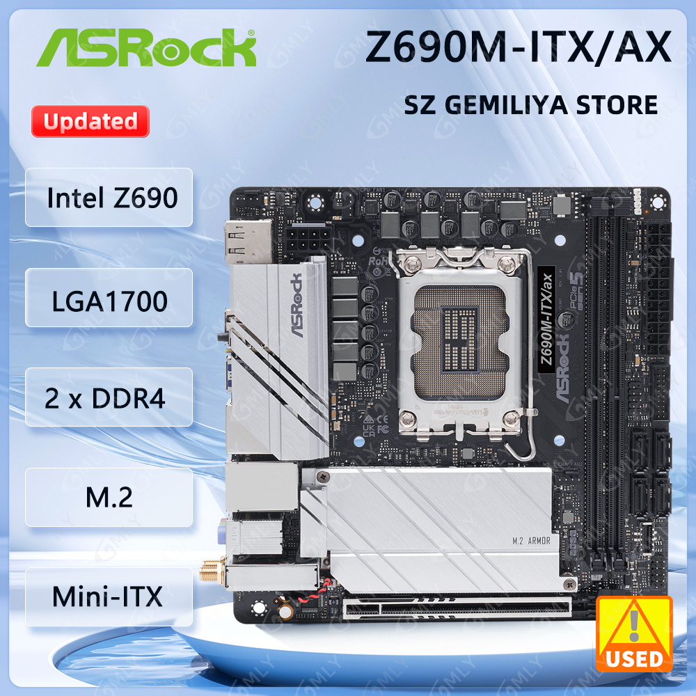 Lga1700 Itx Motherboard Ddr5 - Motherboard ASROCK Z690M-ITX/ax Mini-ITX LGA1700 Intel